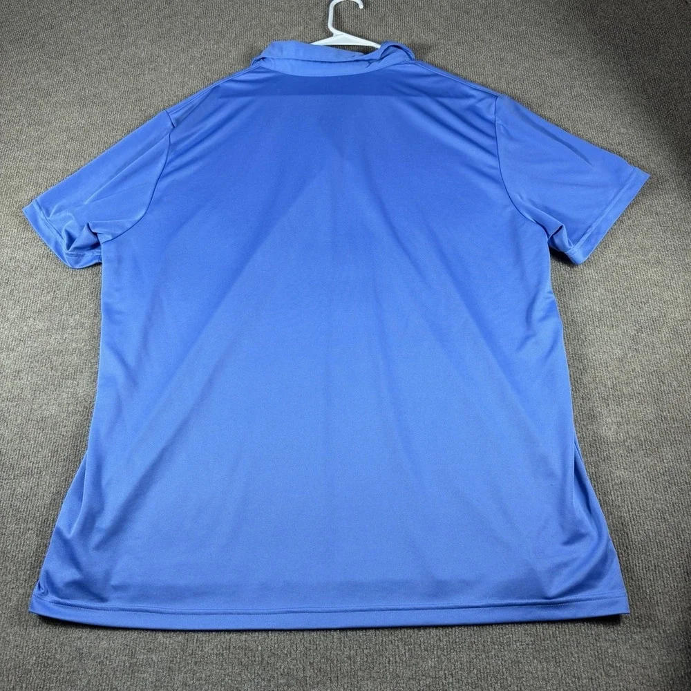 Adidas mens golf polo shirts Short Sleeve Floral Blue 2XL